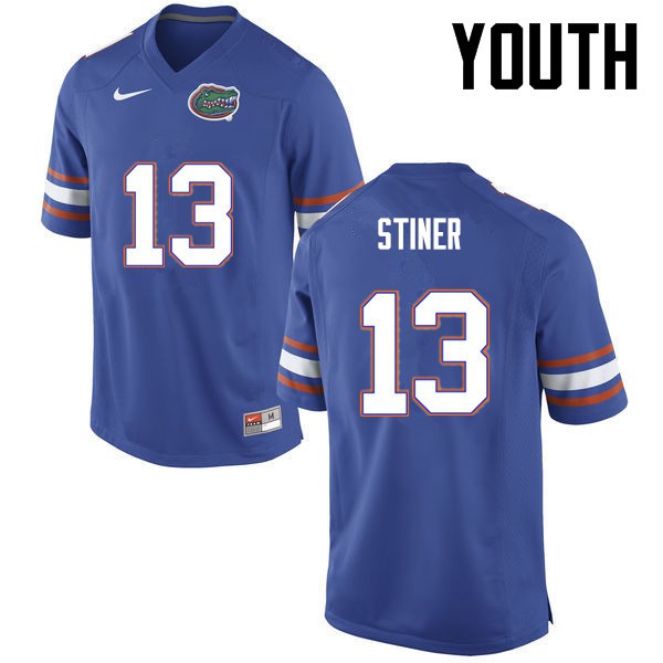 Florida Gators Youth #13 Donovan Stiner College Football Blue